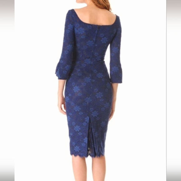 L'Wren Scott Stretch-Lace Floral Midi Dress - Picture 2 of 12